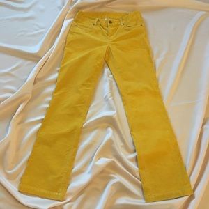 Yellow Corduroy J. Crew Pants- 4R